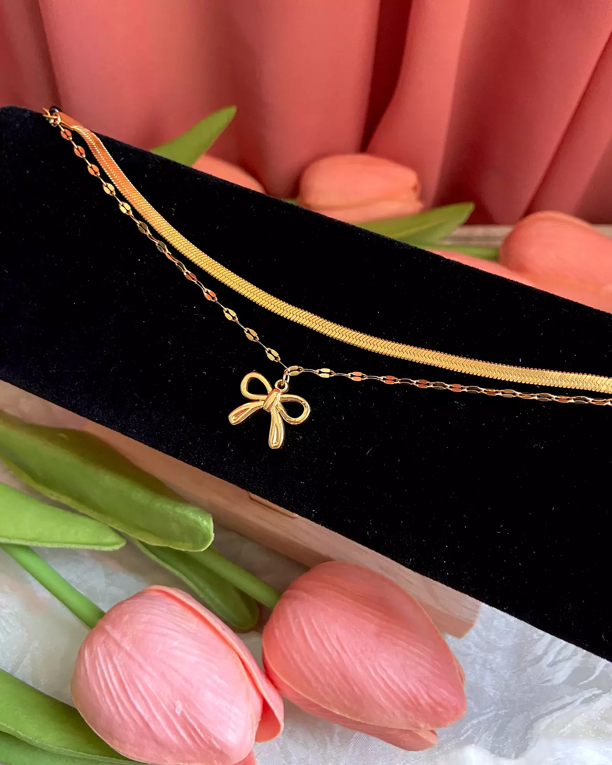 2 layers stainless steel bracelet 🎀✨ image