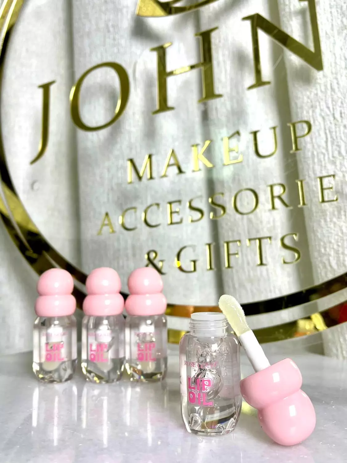 lip oil rose gold image