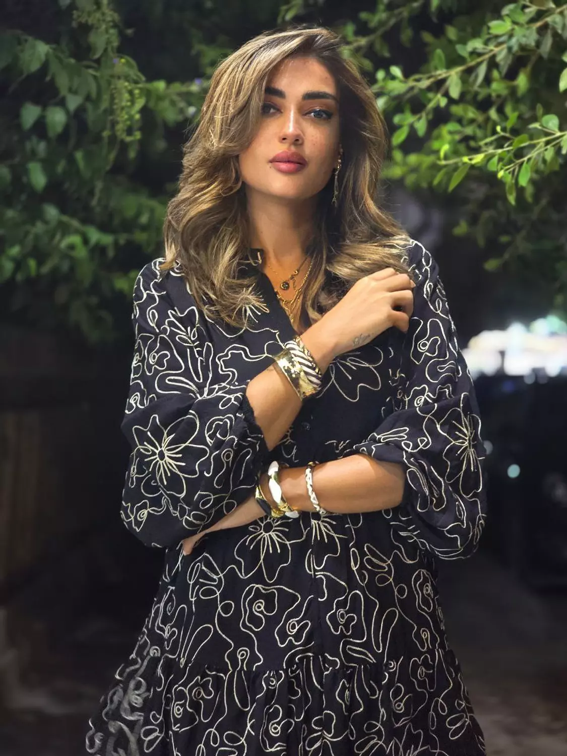 Black Embroidery Dress 2