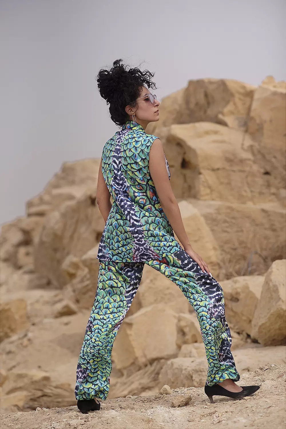 Peacock print set 1