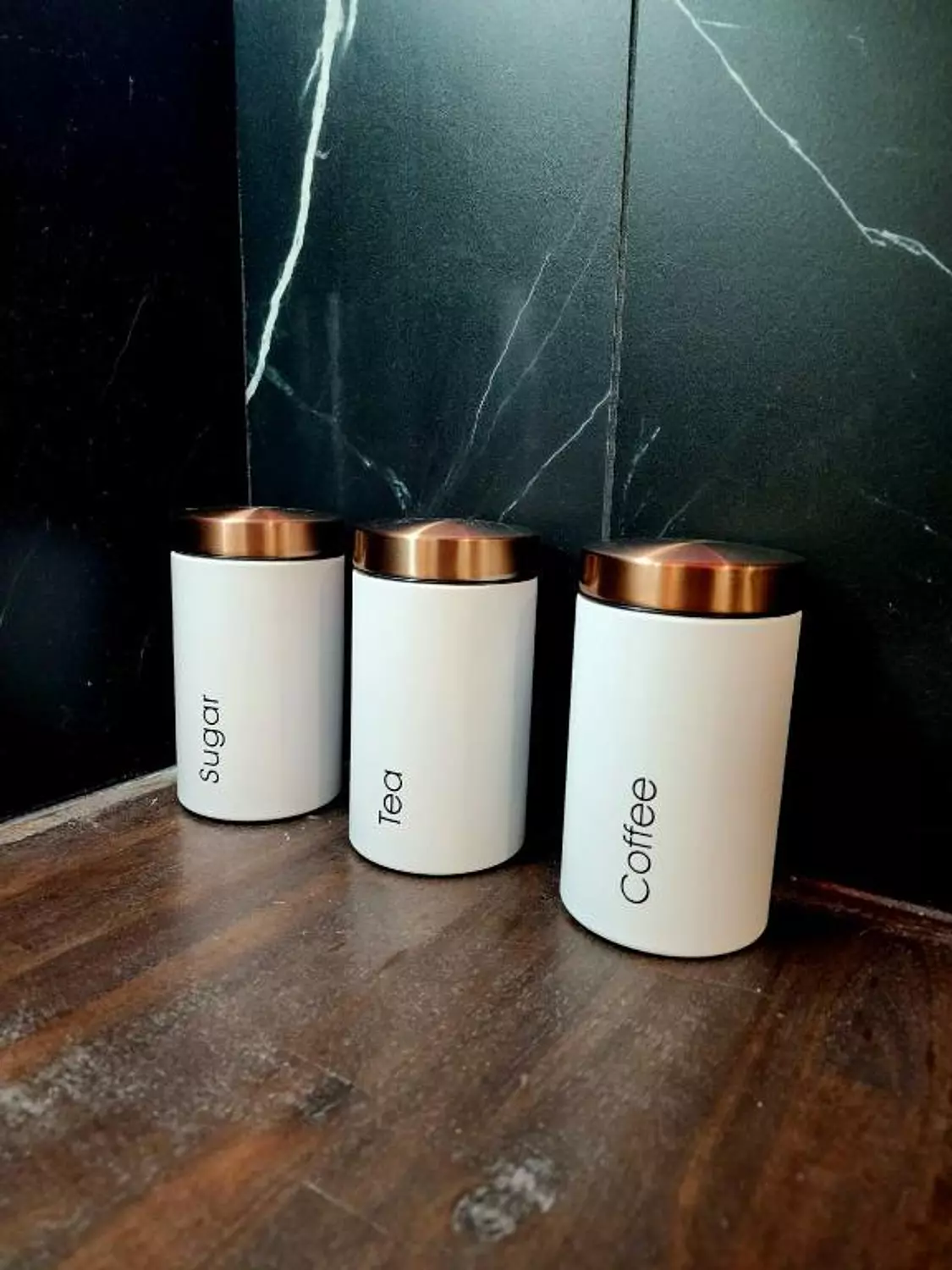 Tea And Sugar And Coffee Metal Jars 2