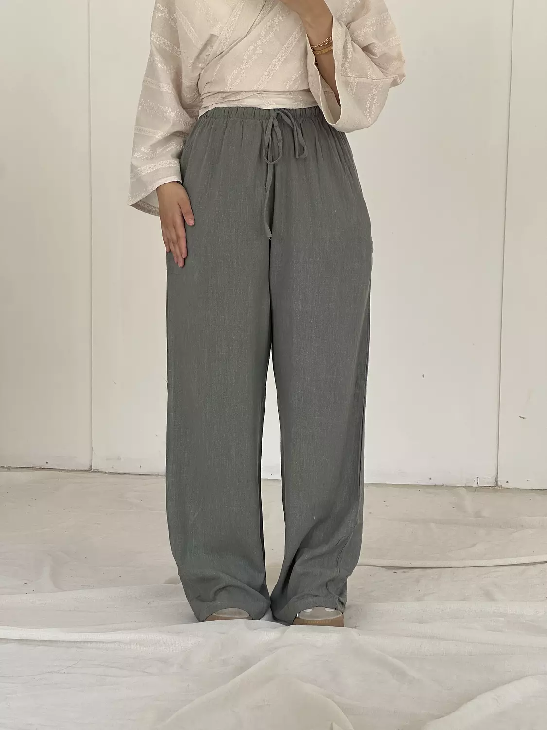 Linen Pants With Pockets  1