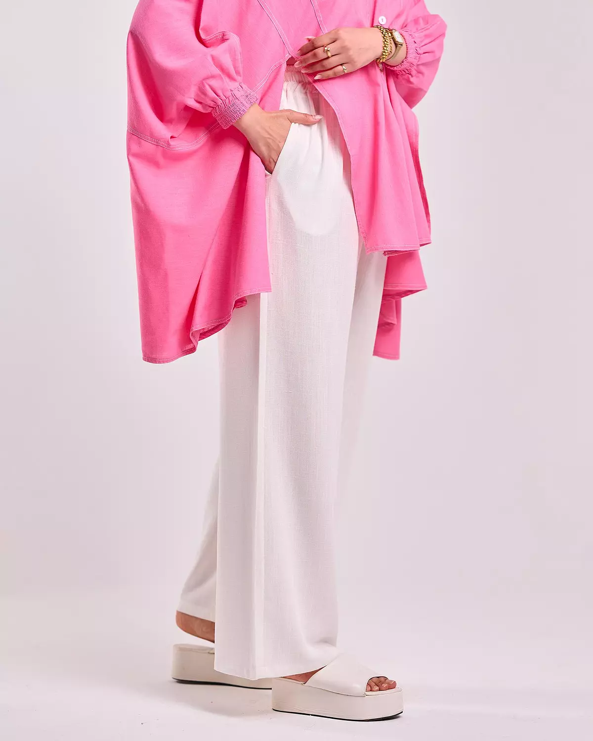 Slap Pants in White 2