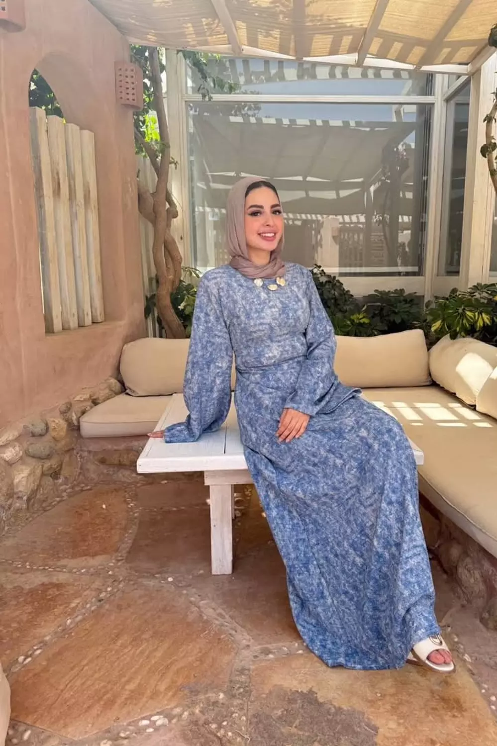 Blue waves dress  7