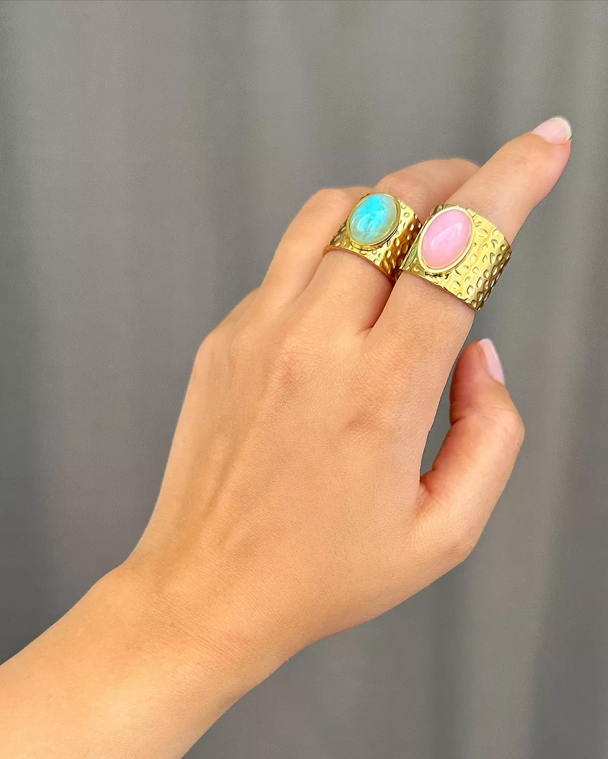 Oval Stone Ring 3