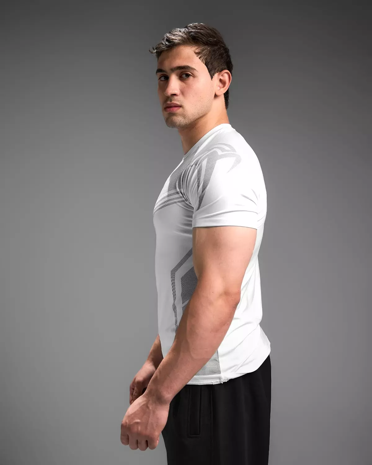 WARRIOR COMPRESSION TEES - white 13