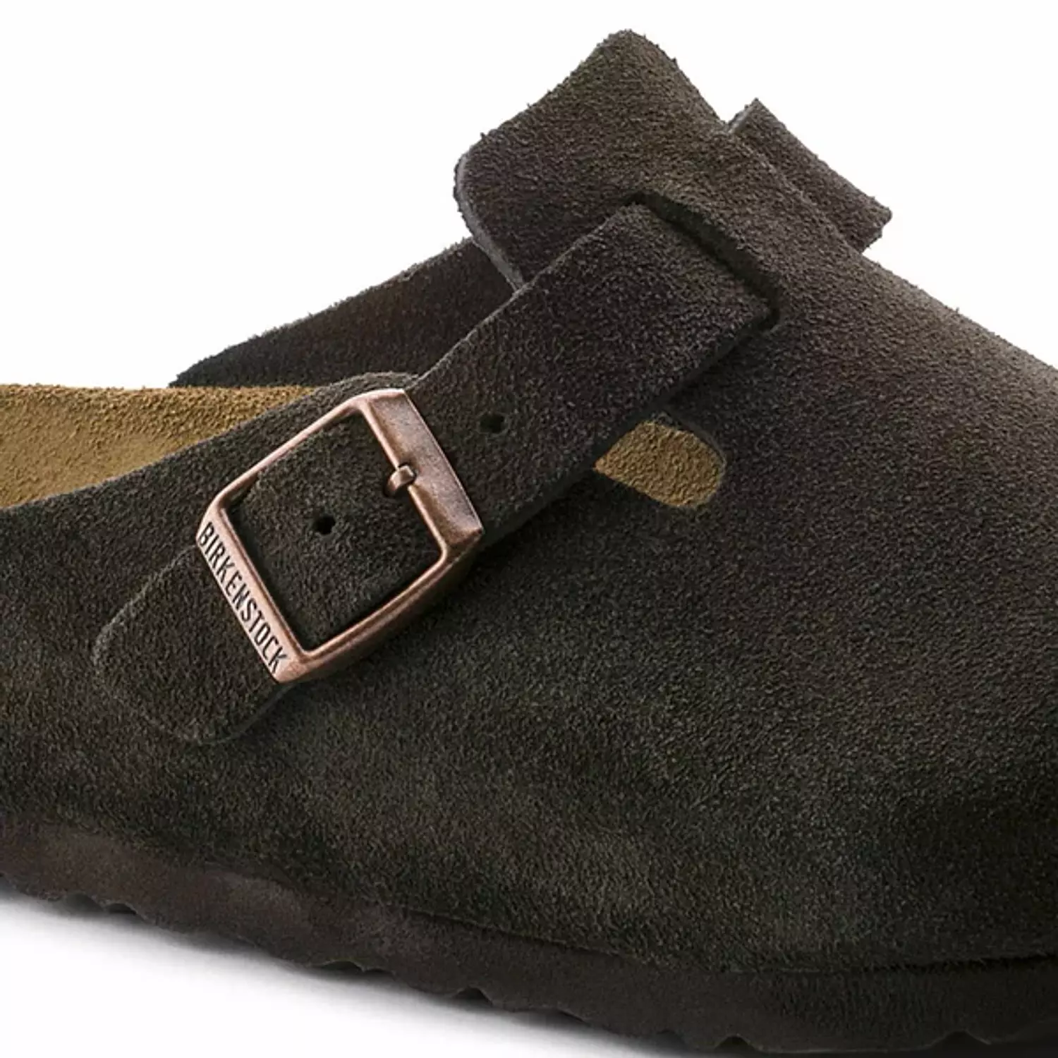 Birkenstock   Boston   Suede   -   Brown 1