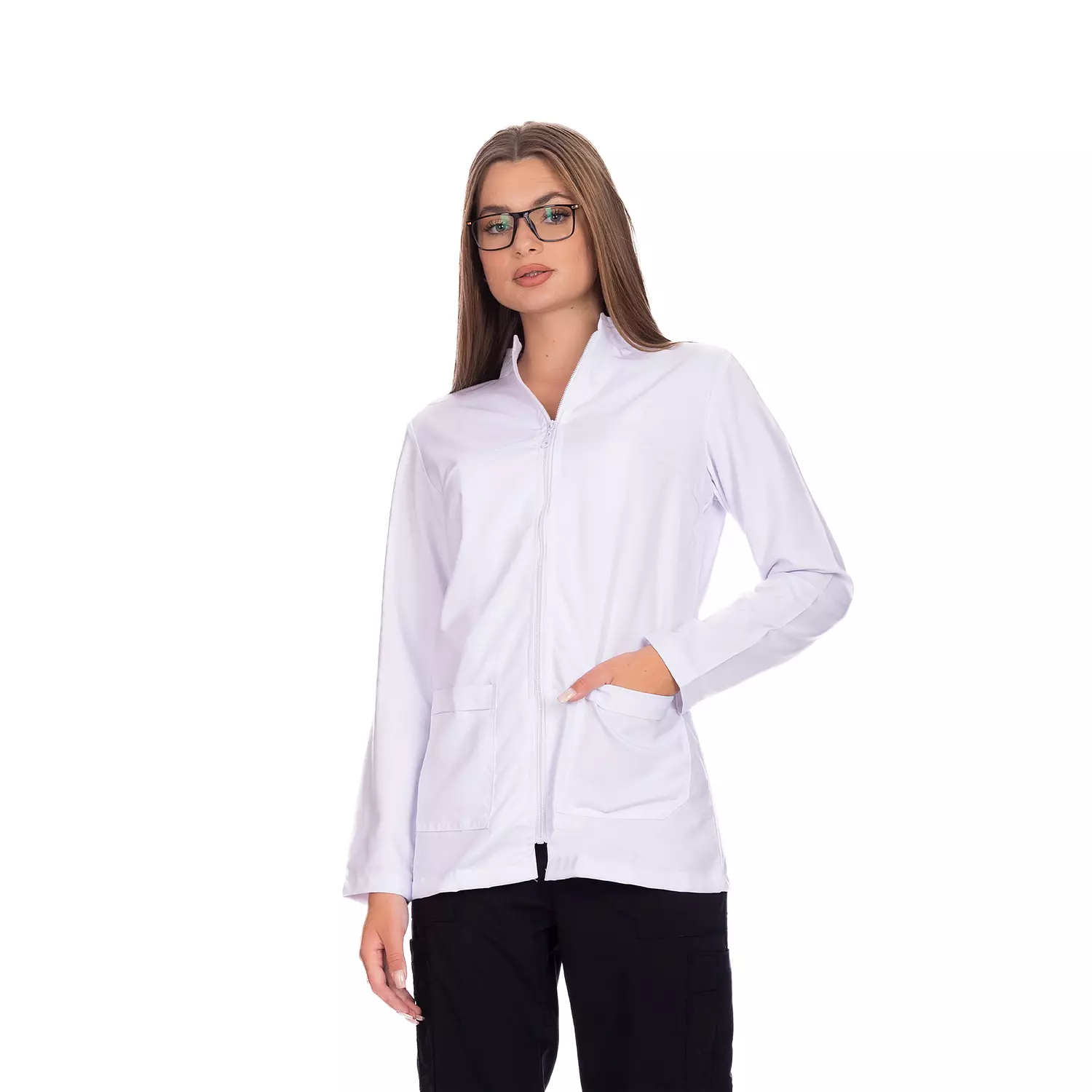 Dental Coat Zipper White image