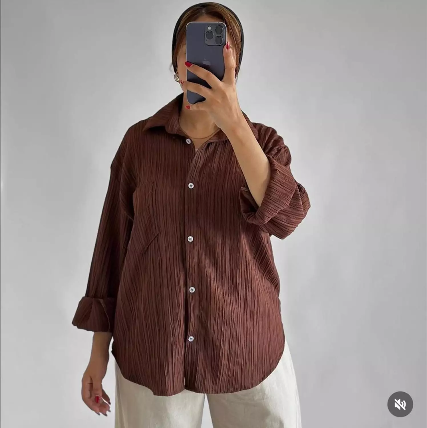 Women's Casual Long Sleeve Button-Down Shirt 7