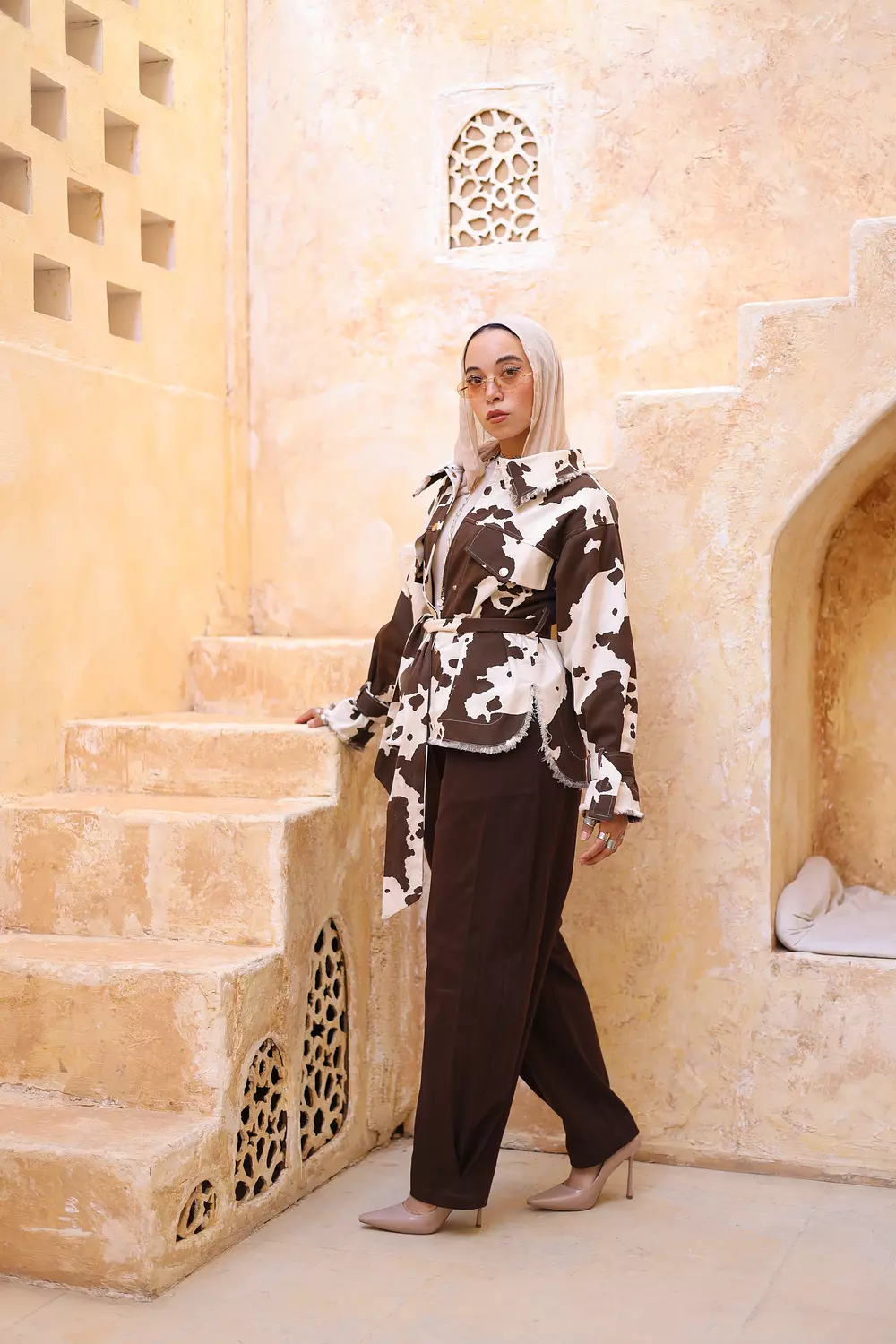 BROWN BALLOON PANTS 4