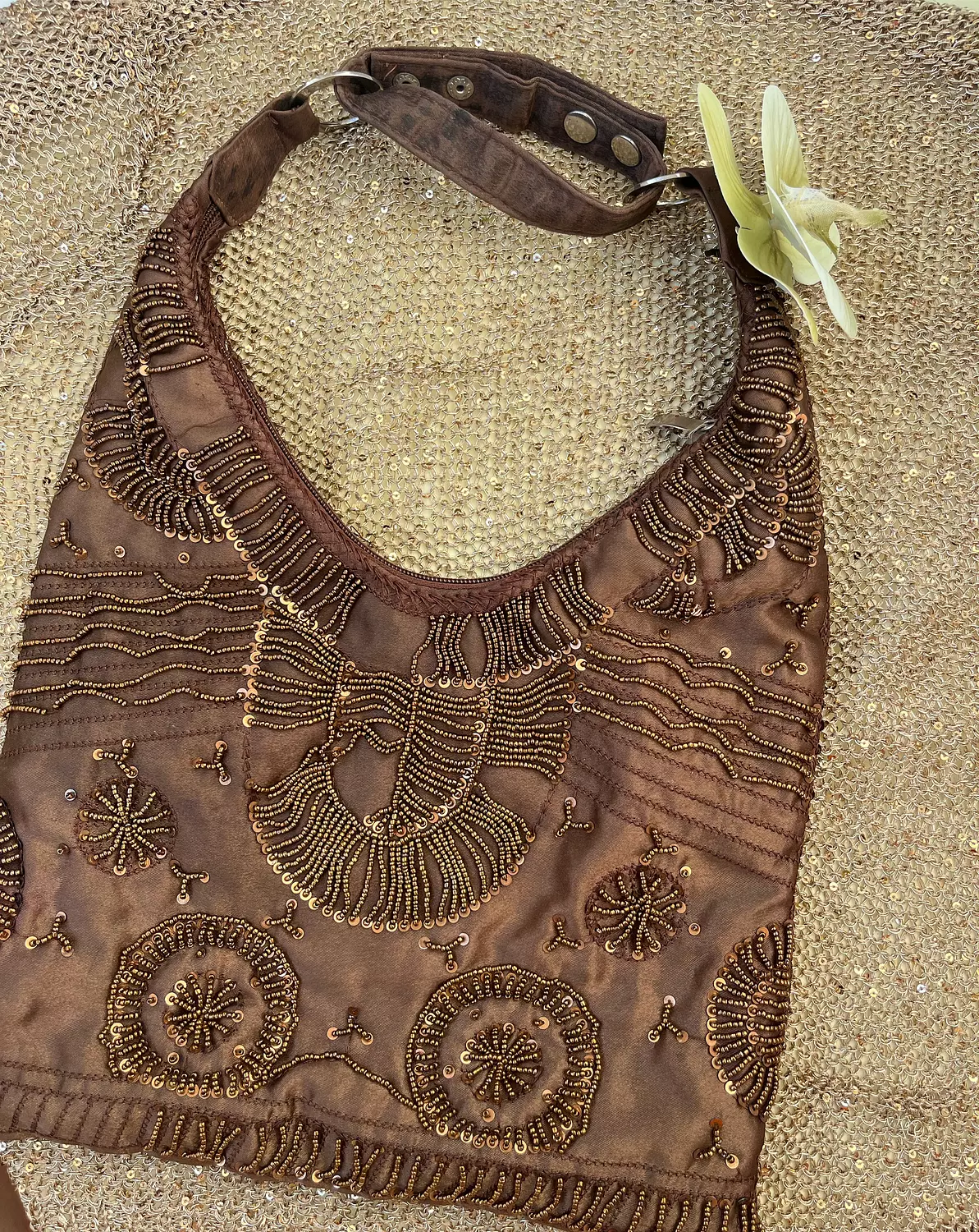 Statement handmade brown bag 3