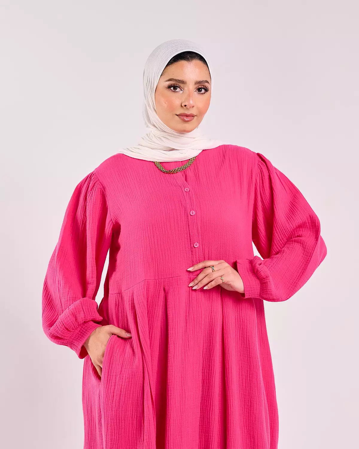 Summer Dress in Hot pink 4