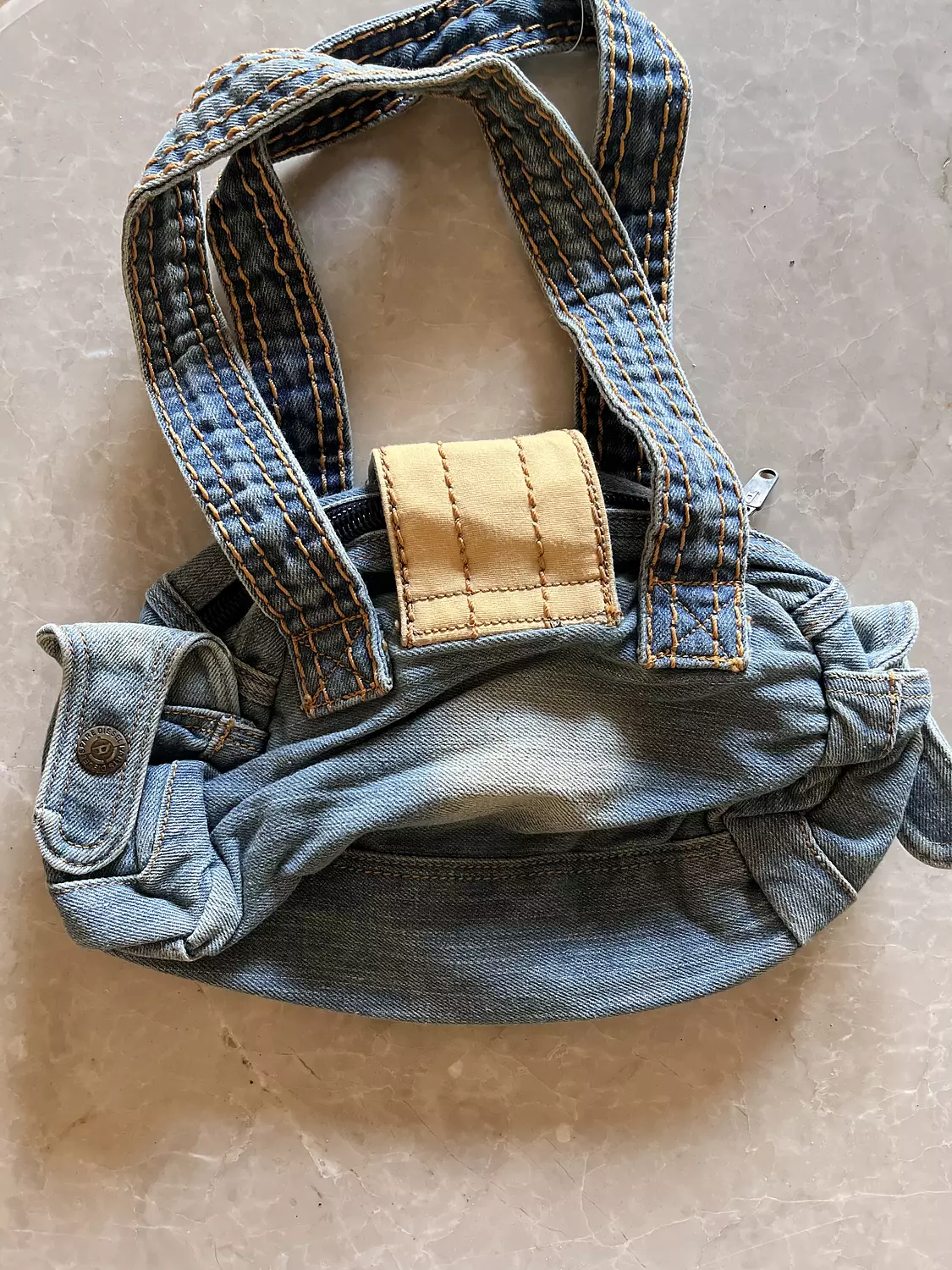Light blue denim diesel bag 2