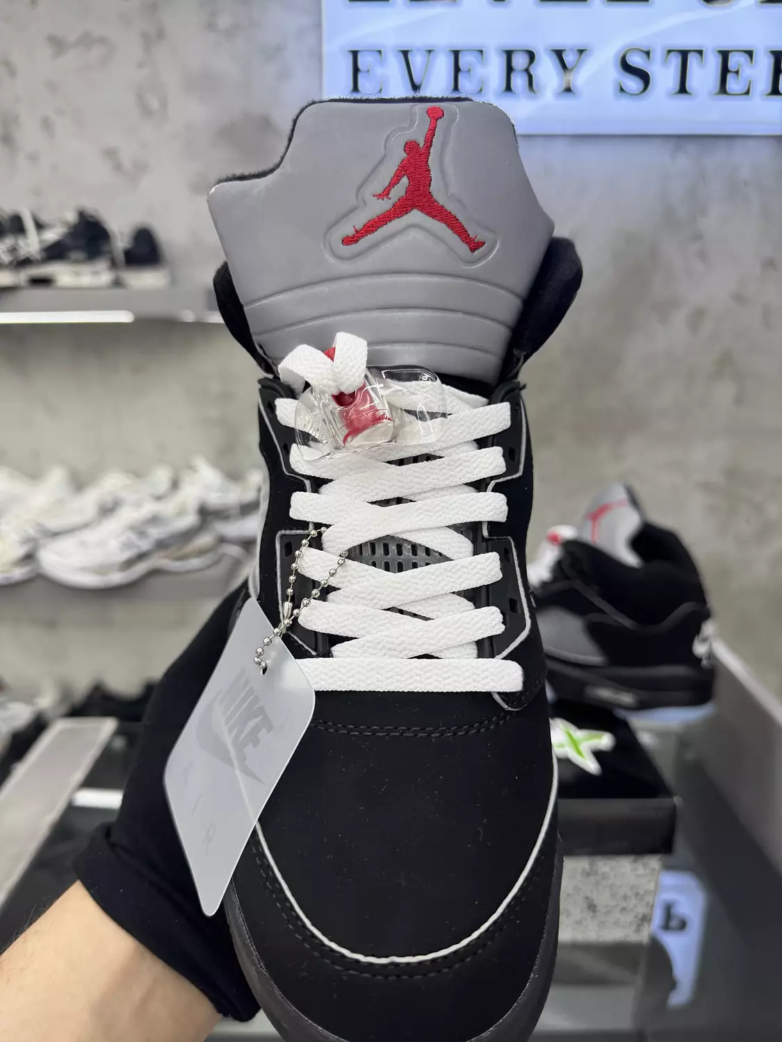 Air Joedan 5 Retro Metalic Black 1