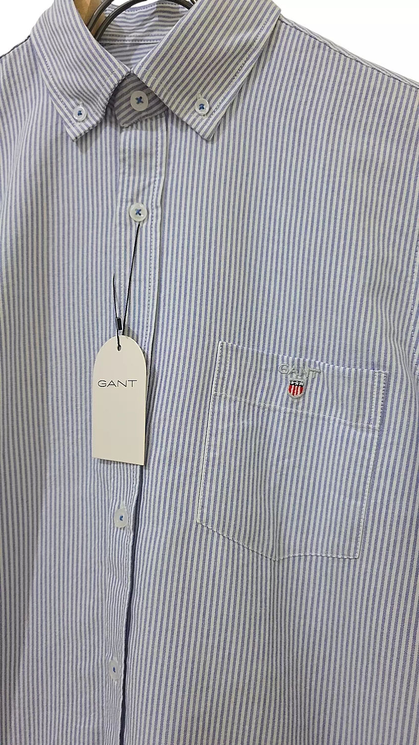 Gant OXFORD BANKER STRIPE SHIRT-BRIGHT blue  3