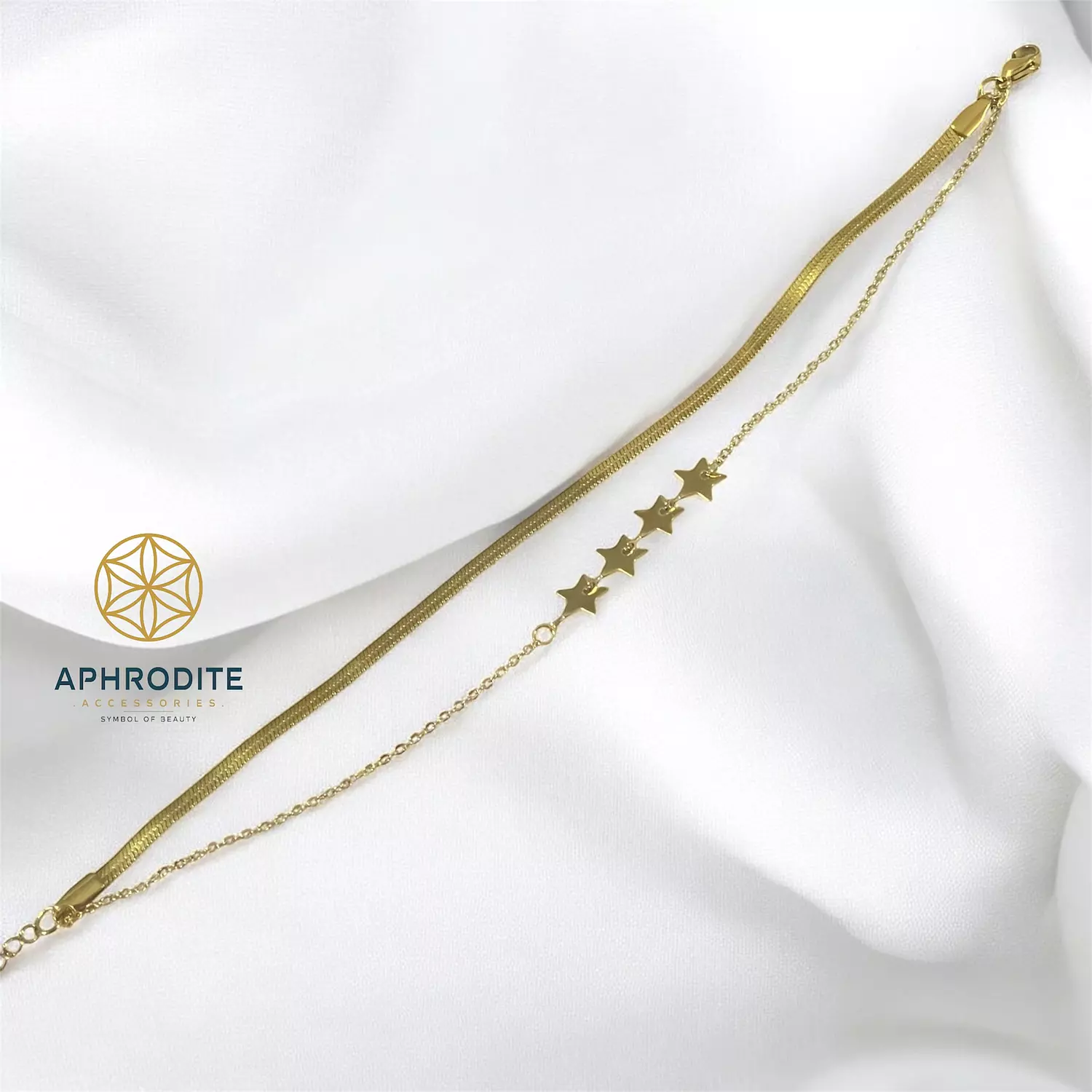 Golden Starlight Anklet ✨ hover image