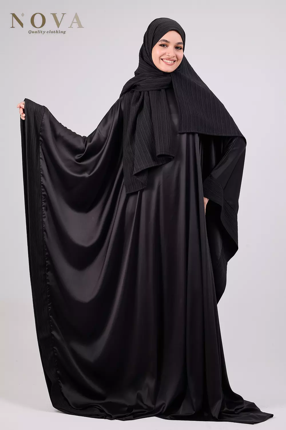 Black crush satin  2