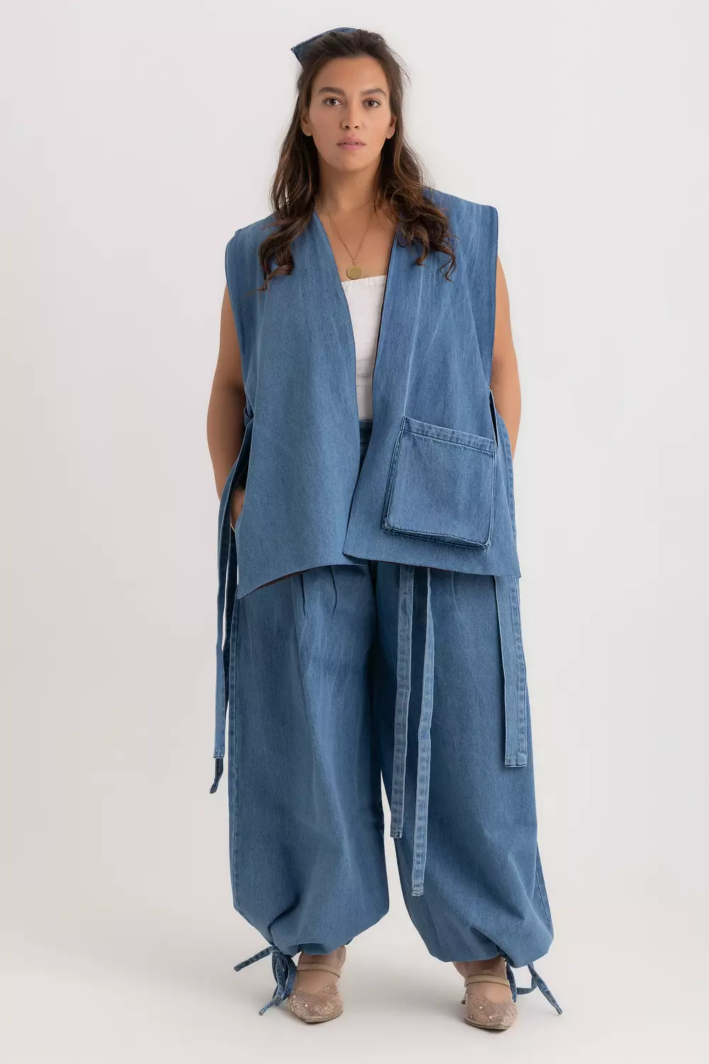 The Denim Nina reversible Vest image