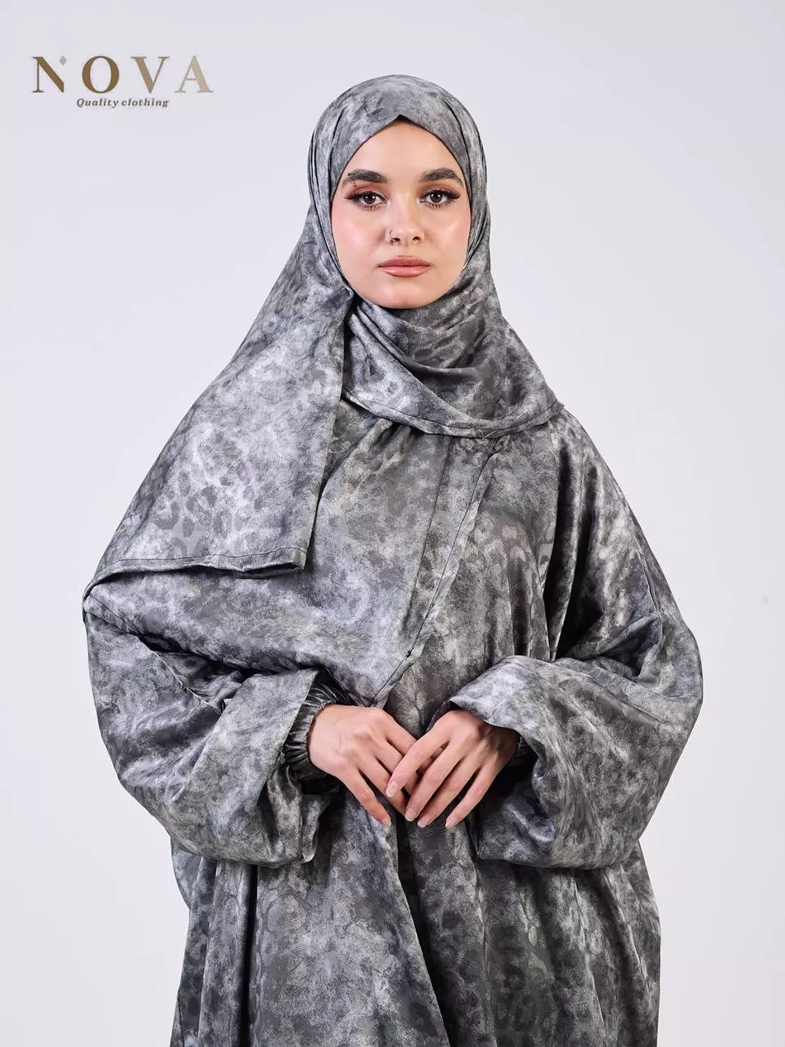 Charcoal Printed Jacquard  2