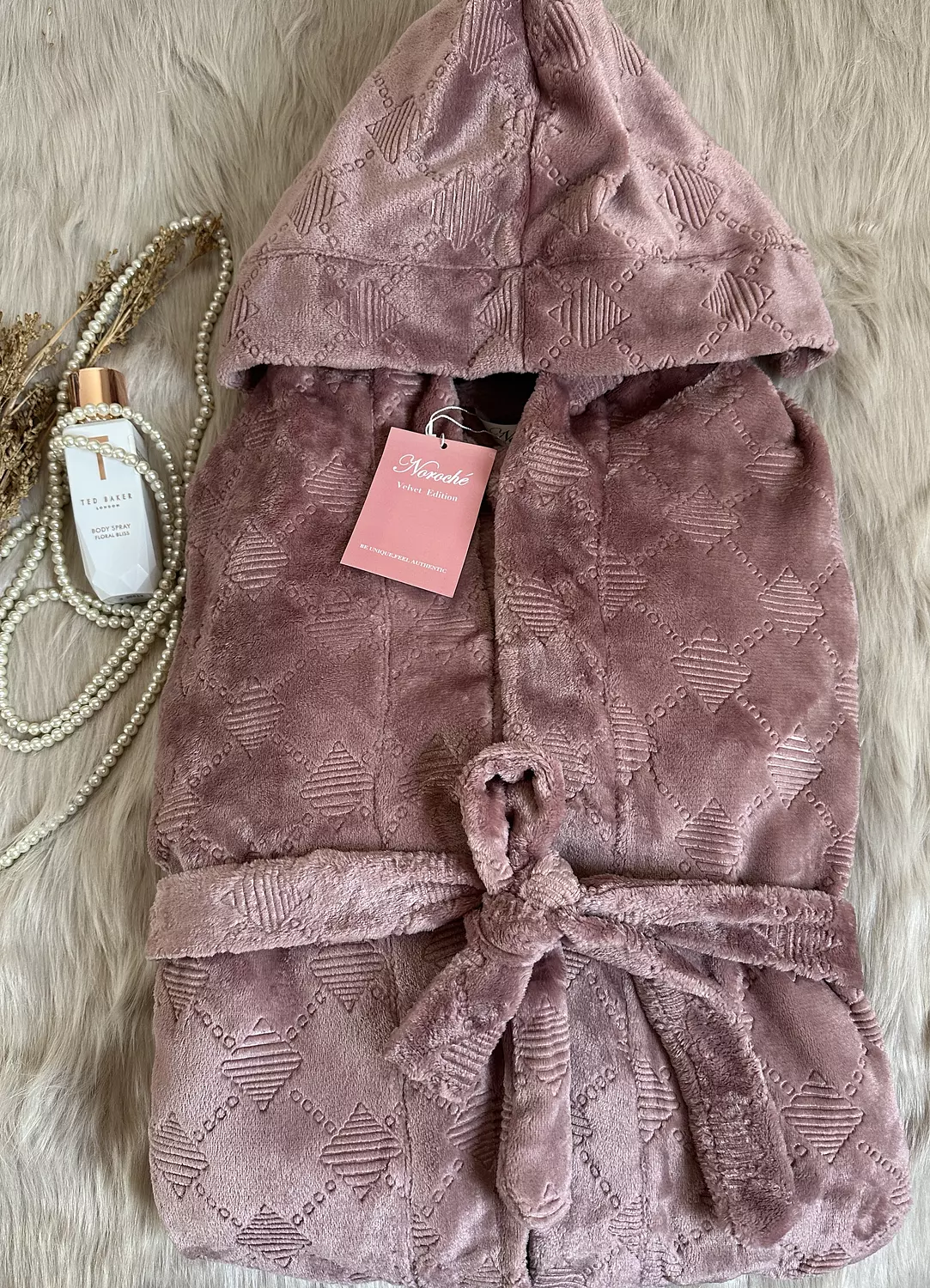 Rosewood long hoodie Robe image