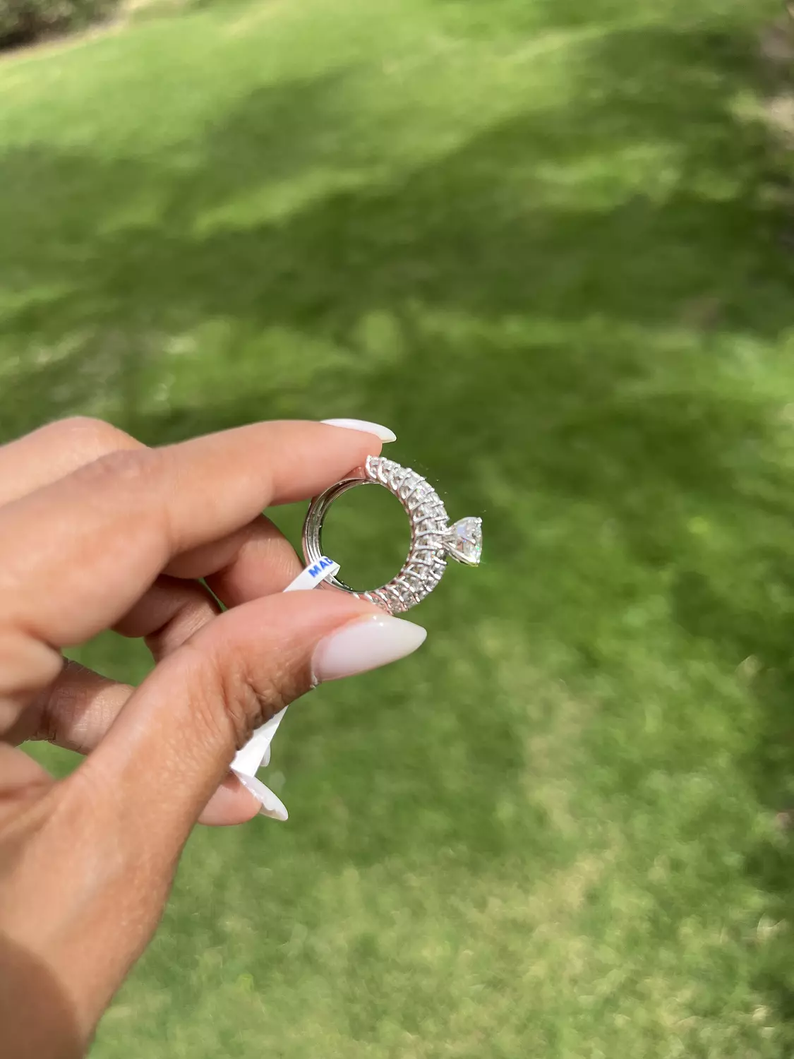 Slim Diamond Twins Ring 2