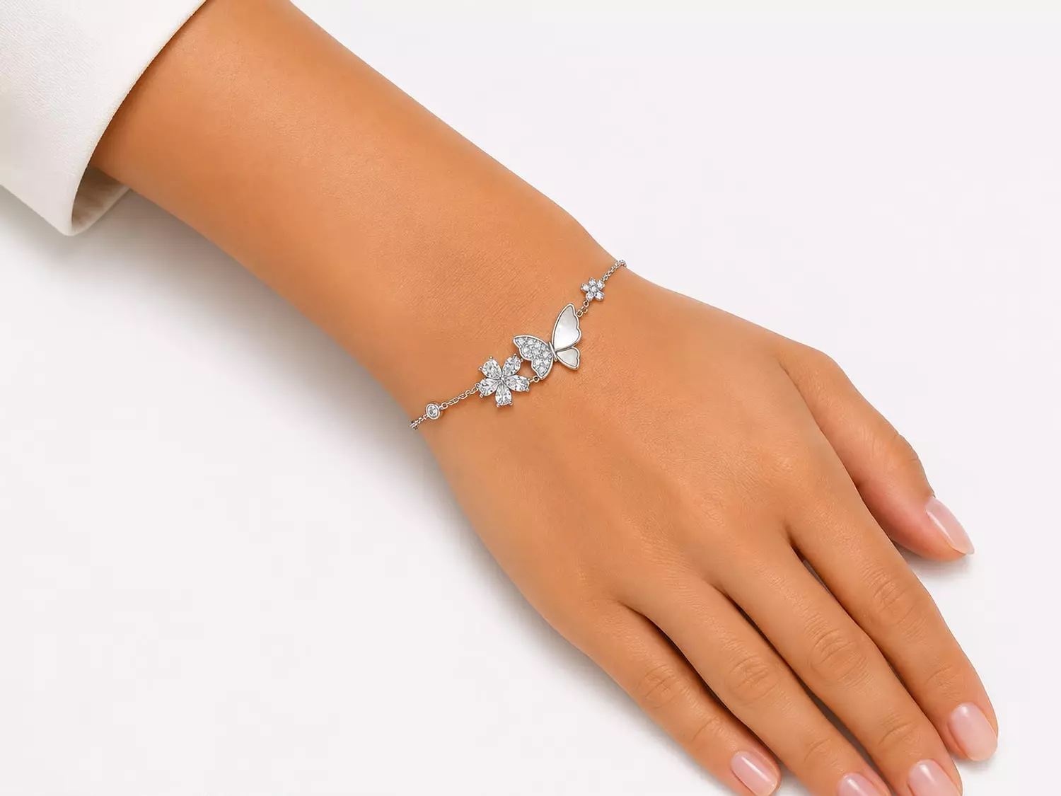 Silver Bracelet Butterfly image