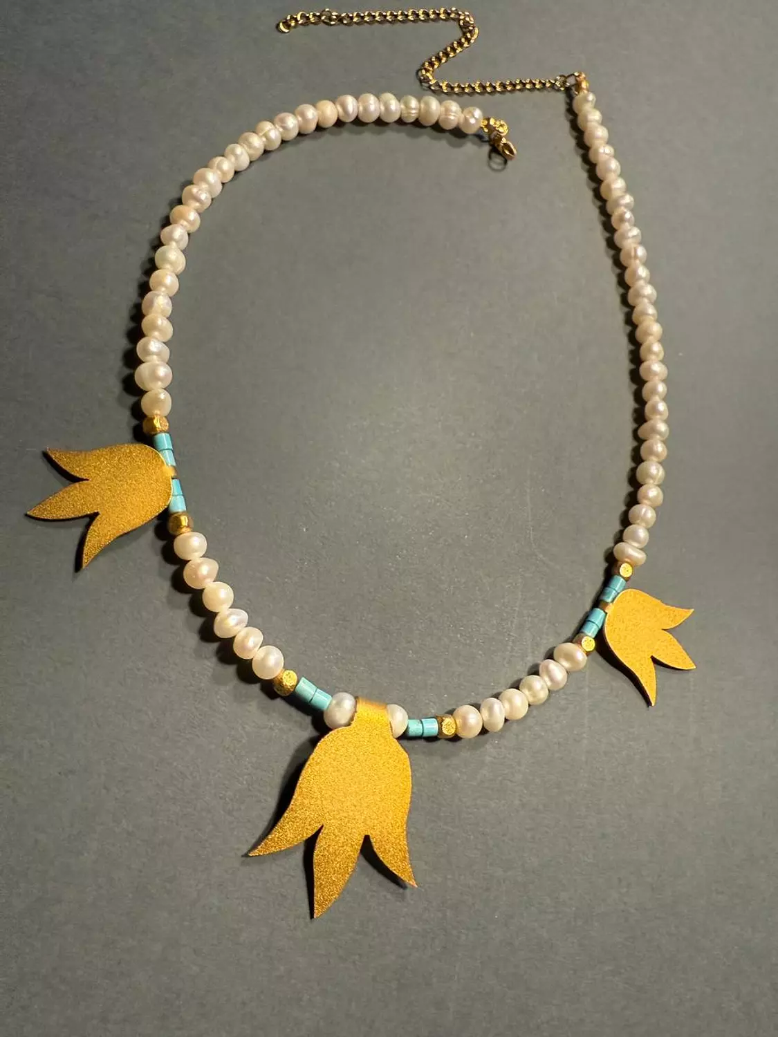 Pearl lotus necklace 4