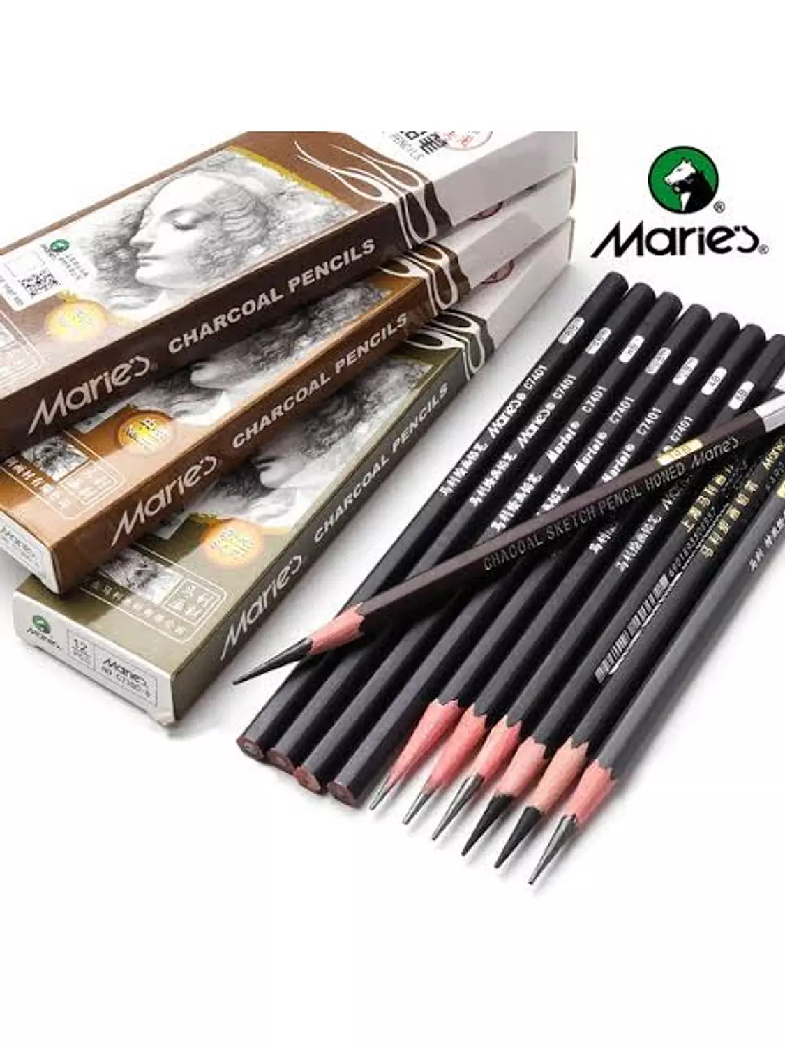 قلم فحم ماريز (درجات مختلفة ) Maries Charcoal Pen ( different grades)