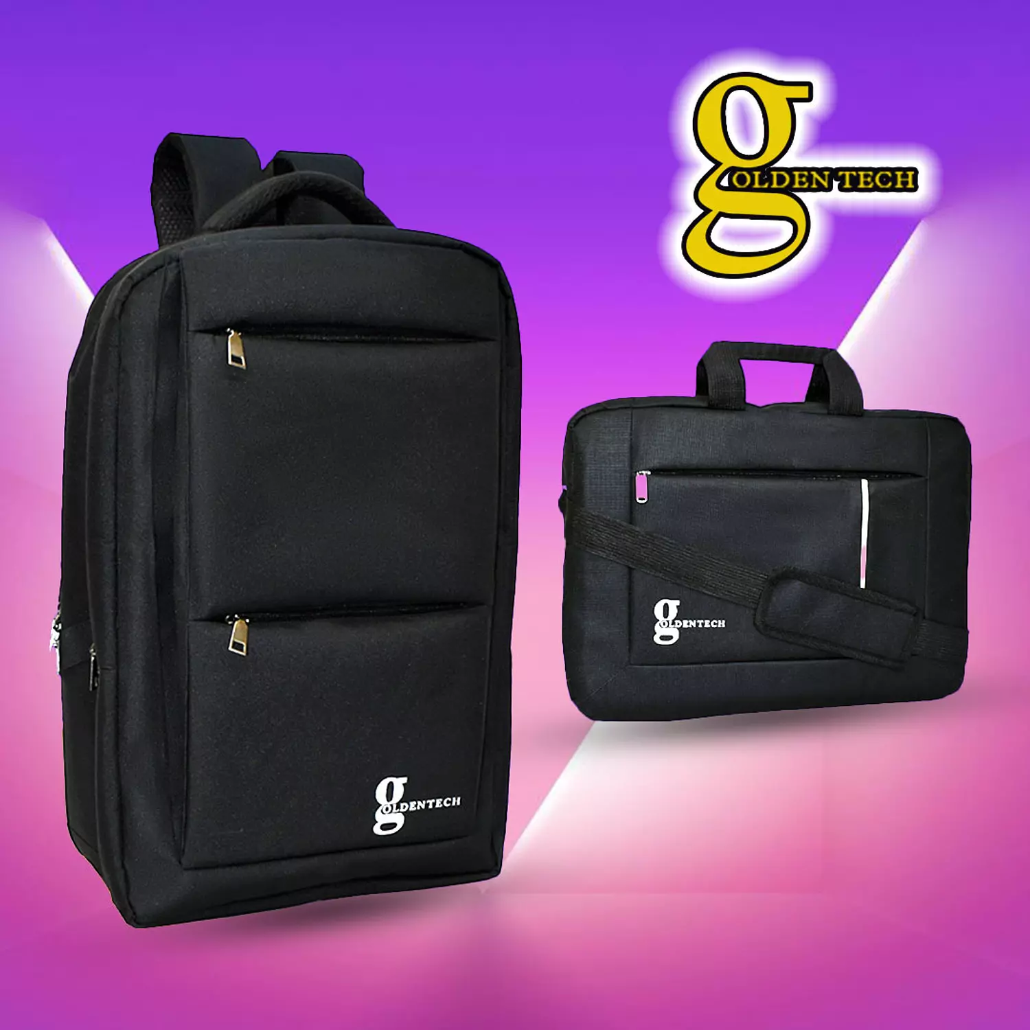   Golden Tech handbag + Golden Tech backpack image