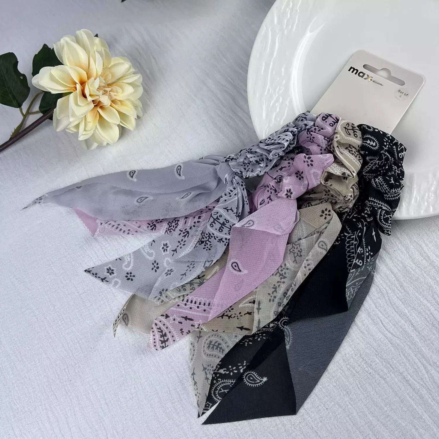 4 pack scrunchies from Max hover image