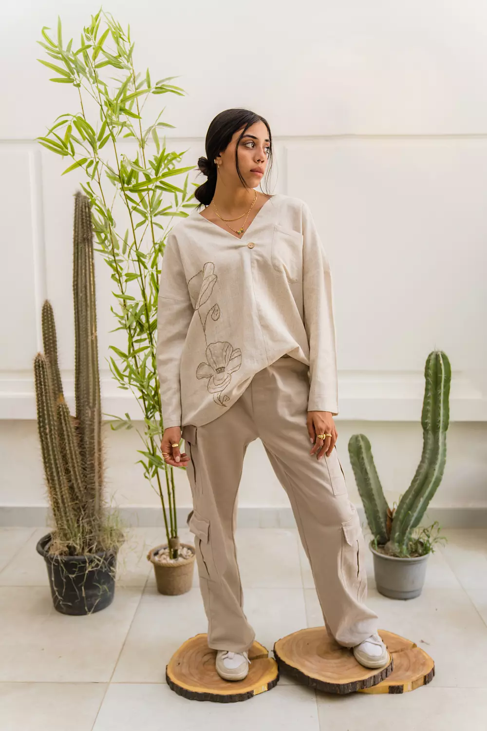 Luminous Petals Blouse image