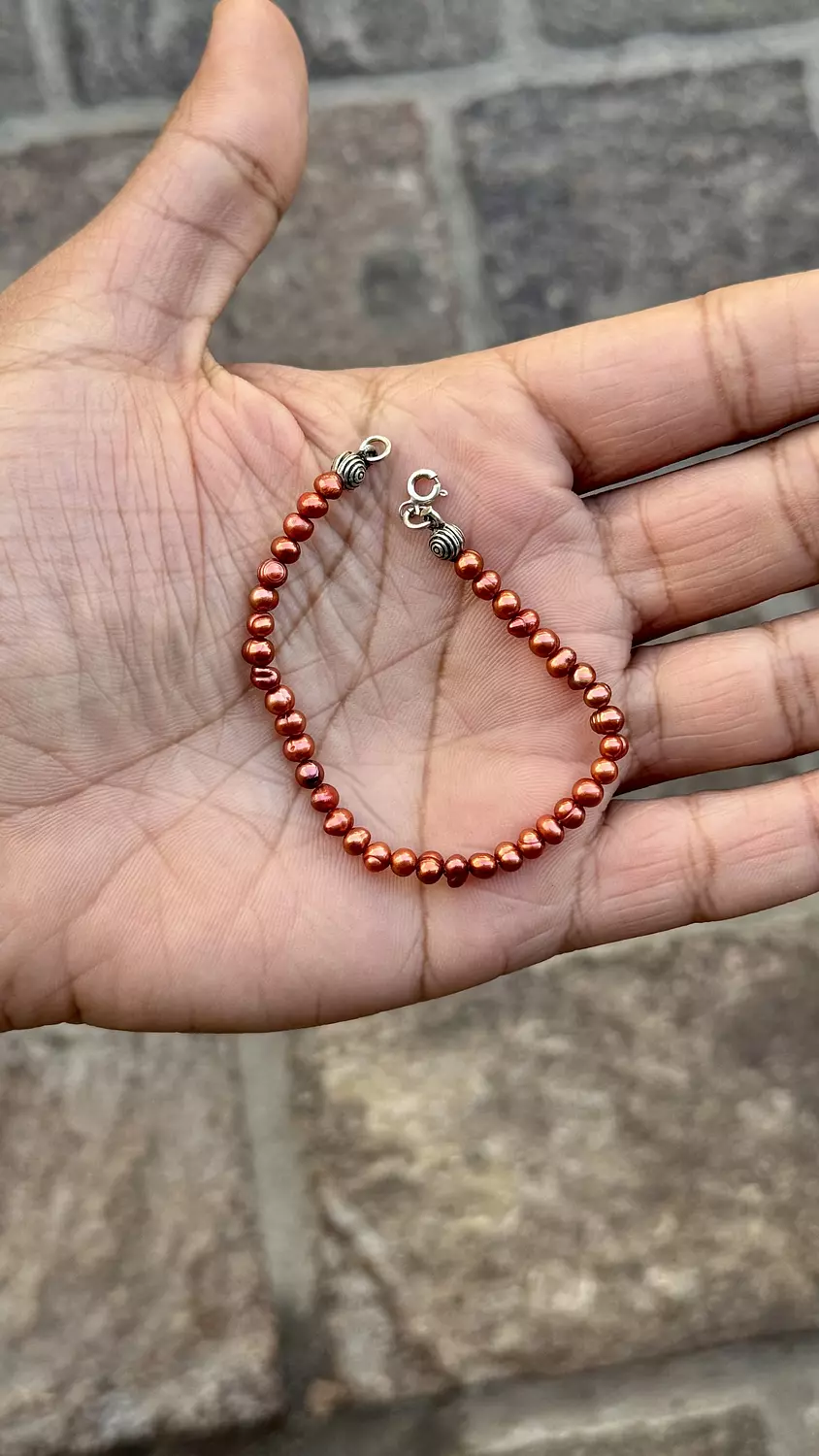 Red Pearl Bracelet hover image