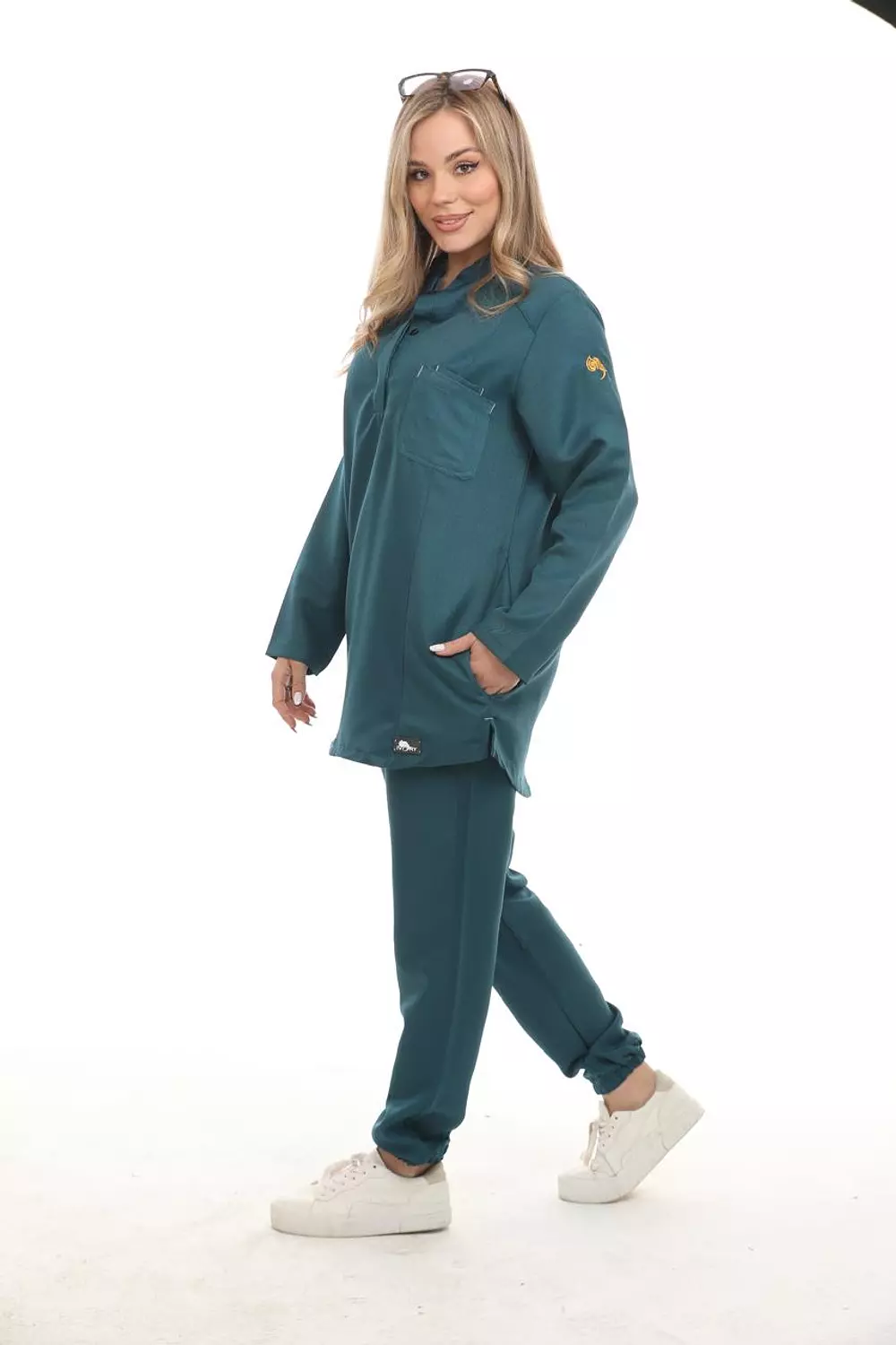 Ganzaari Female Half Collar Scrub (Full Sleeves) 1