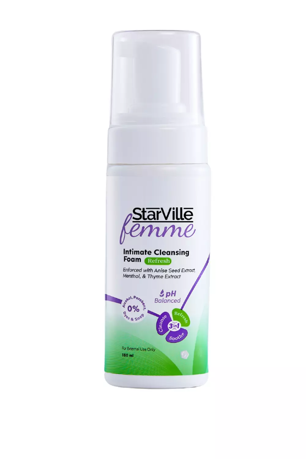 Starville Femme Intimate Cleansing Foam Refresh - 150 ml image