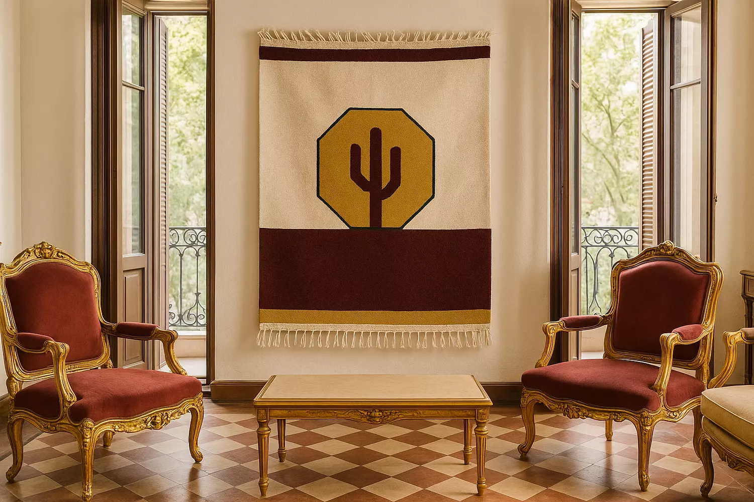 Cacto Sagrado Kilim Rug 1