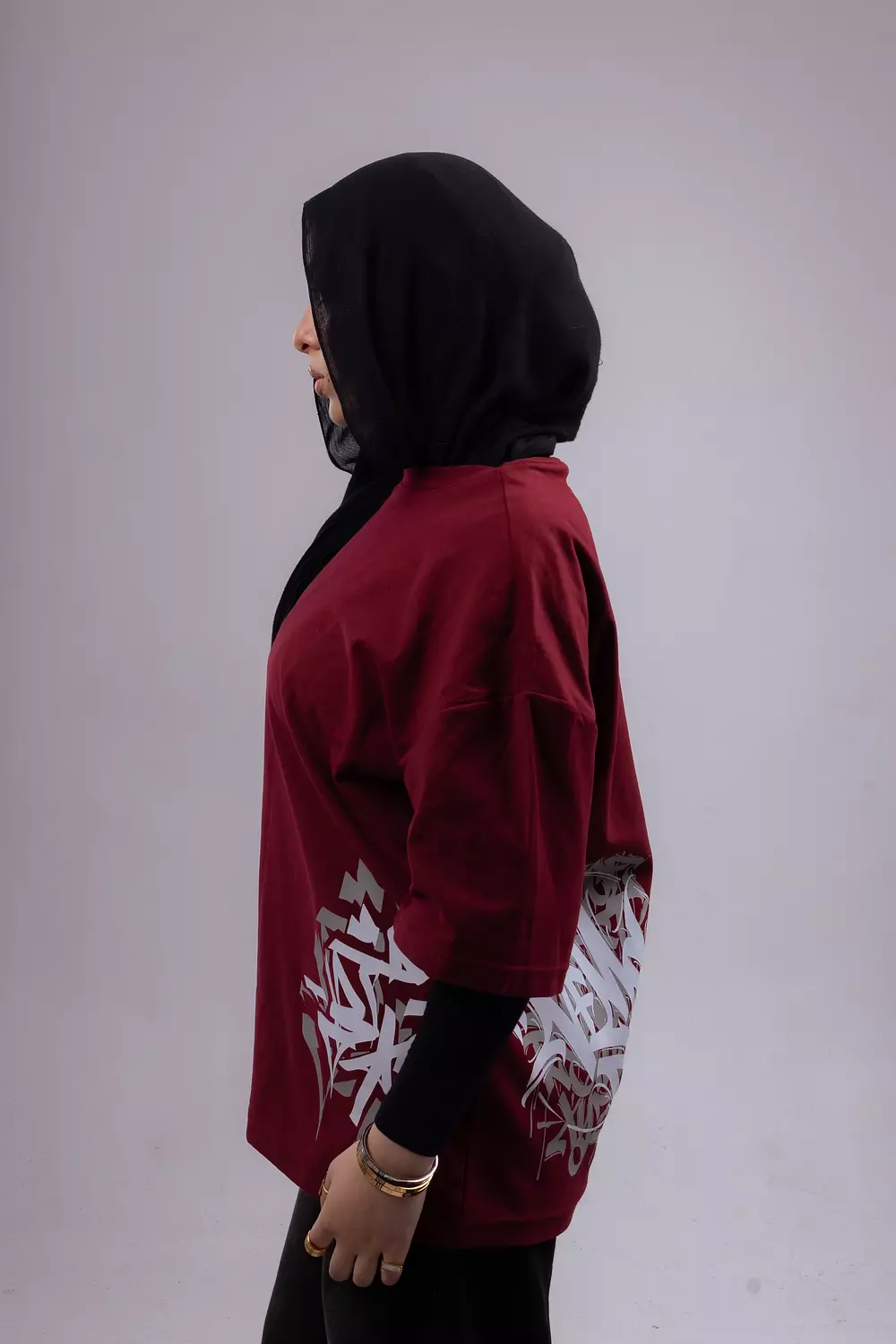 Burgandy t -shirt  3