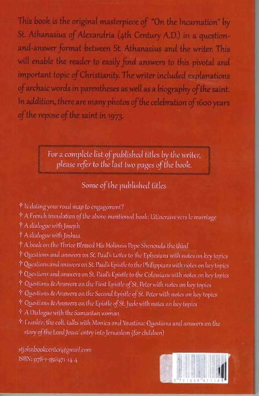on the Incarnation 1