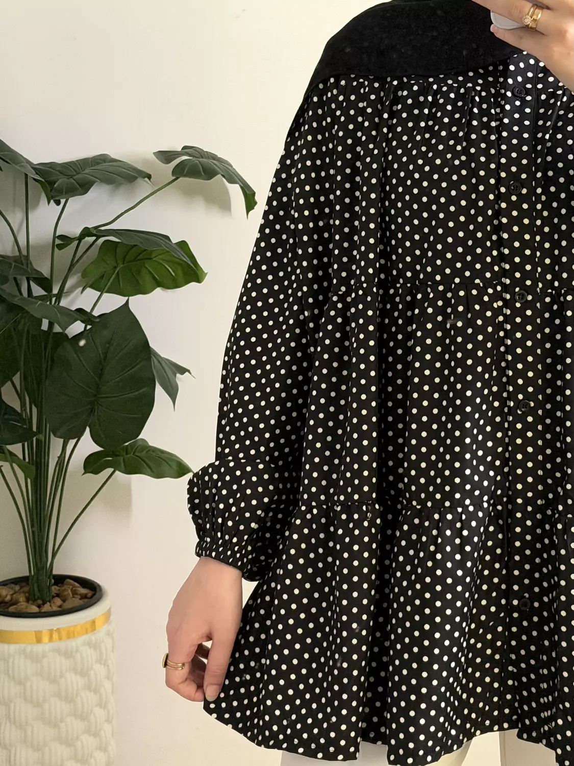 Ruffled Polka Dots Blouse 🖤 6