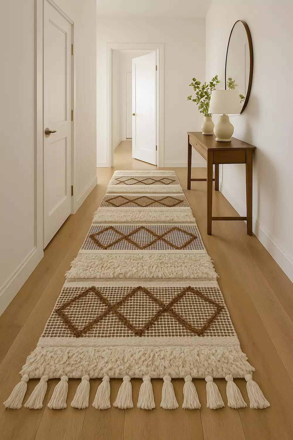  Crowned Browned Kilim Runner