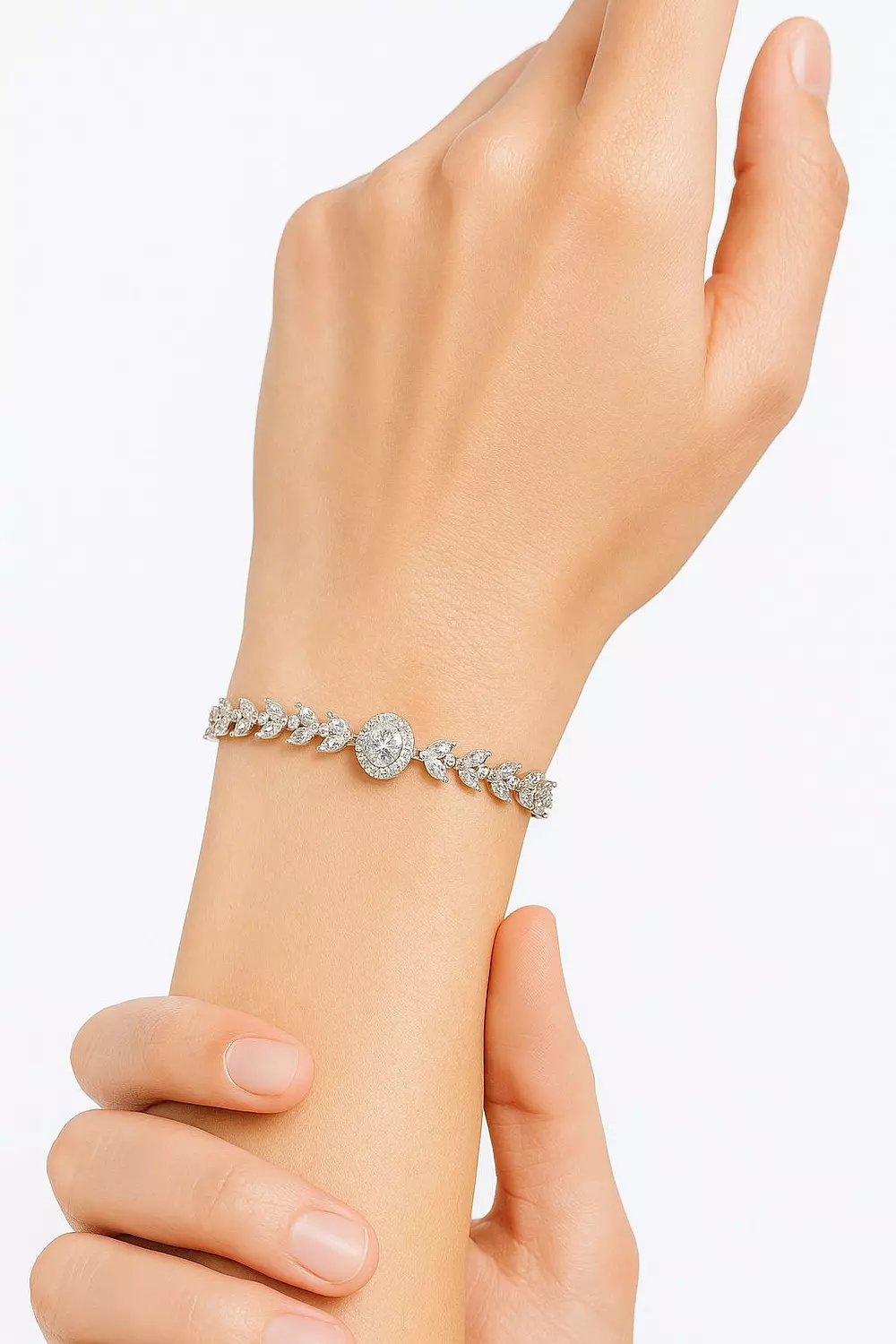 Silver Bracelet Diamond  1