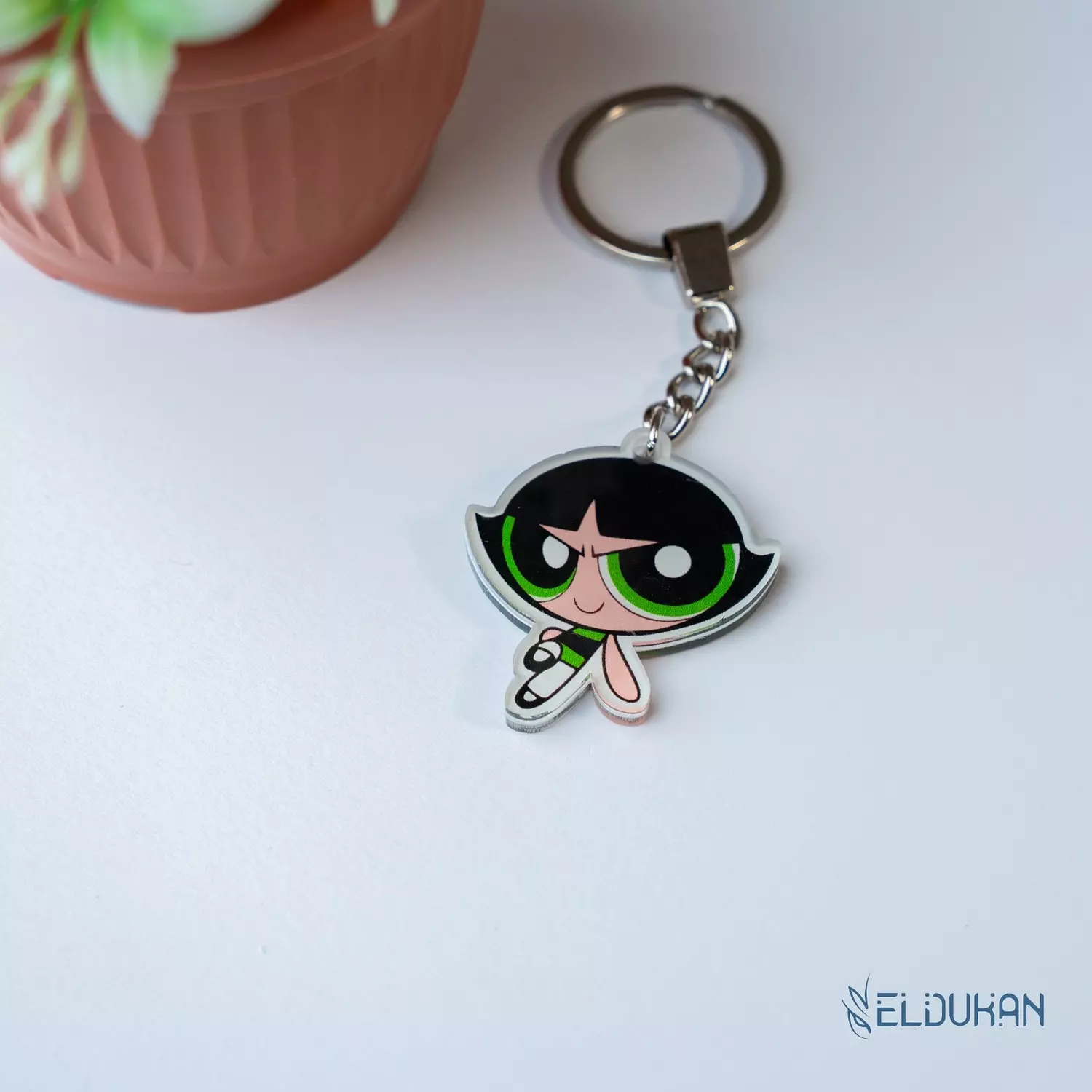 Buttercup acrylic keychain image