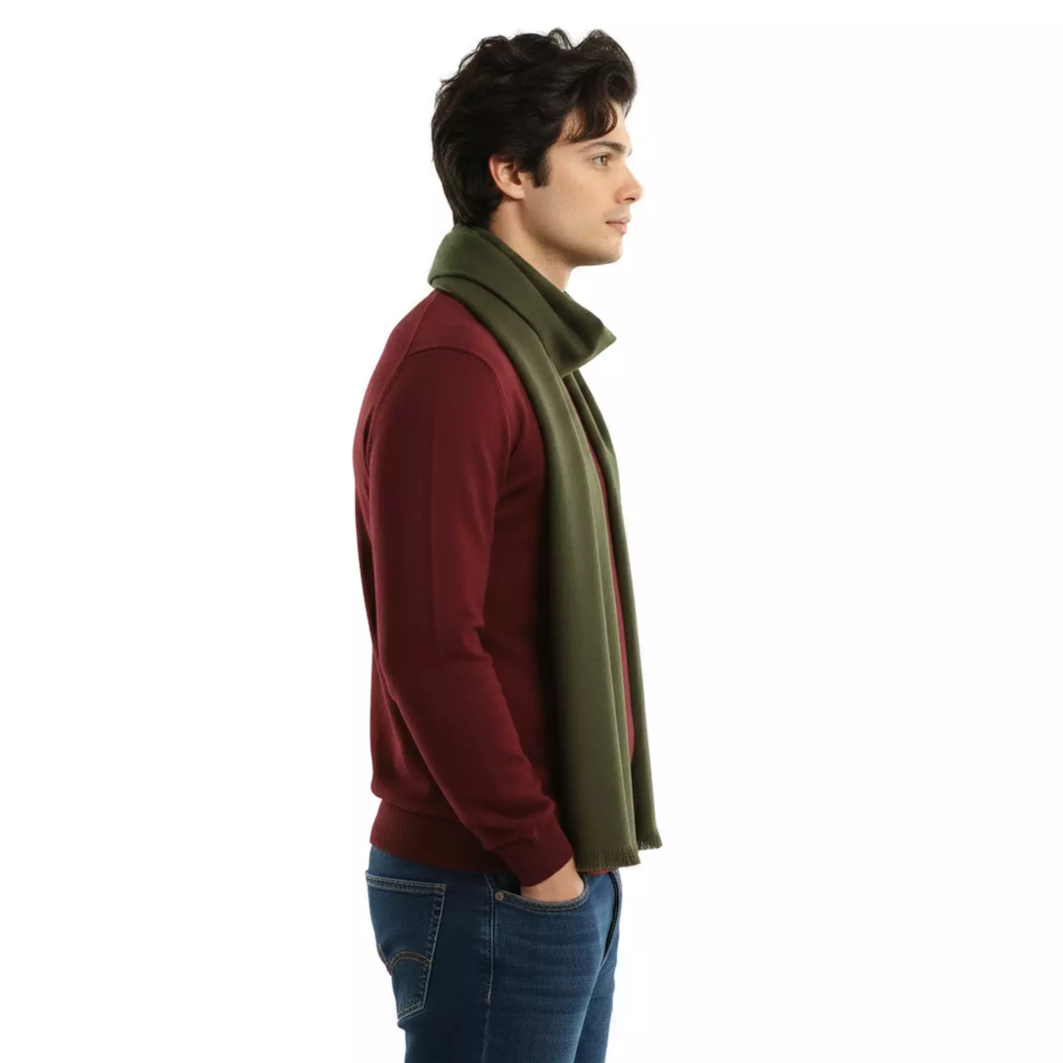 Classic Scarf - 5023 - Dark Olive hover image