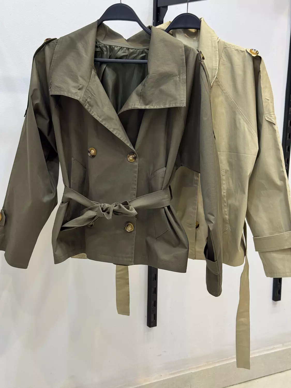 Medium length trench coat 7