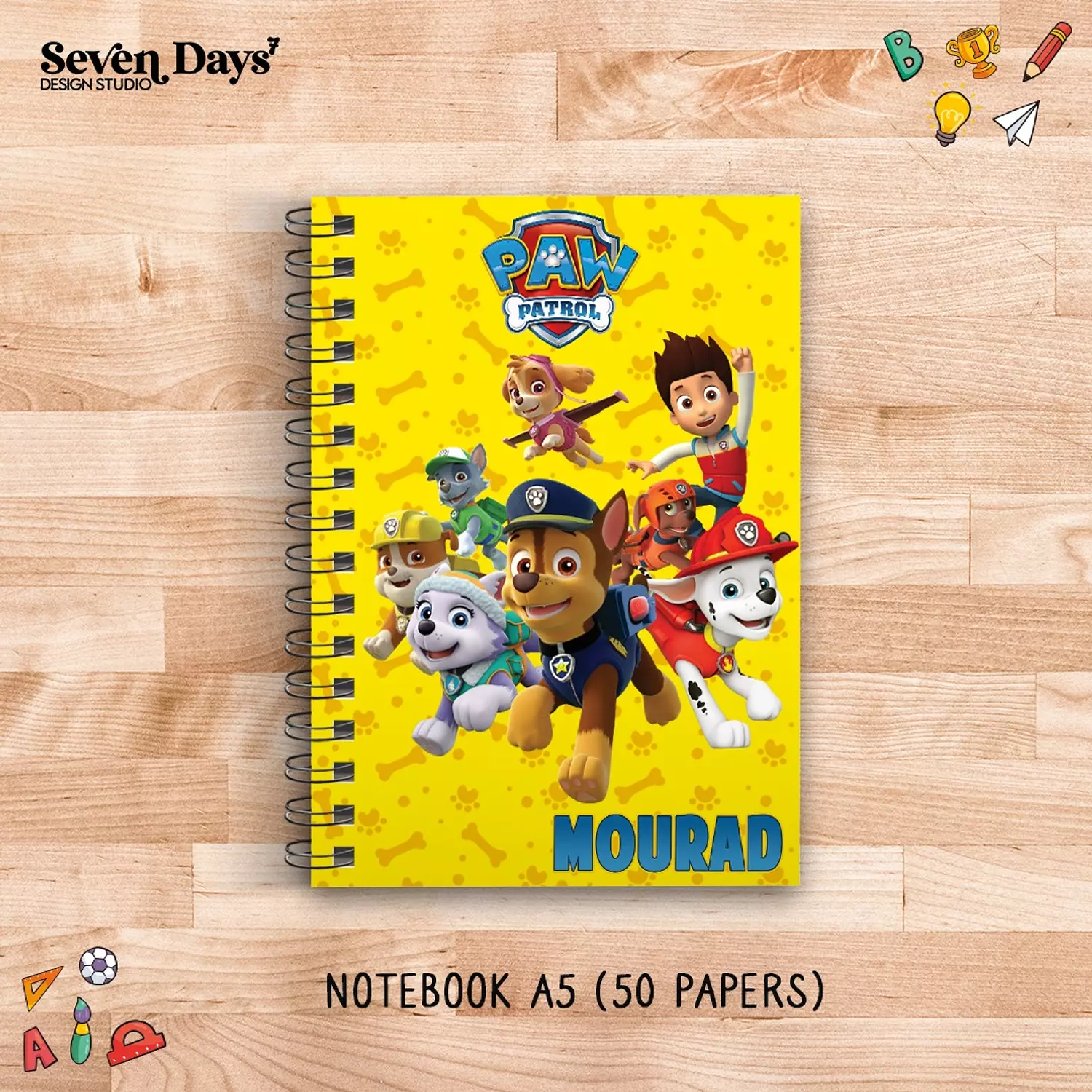 Paw Patrol School Labels 2