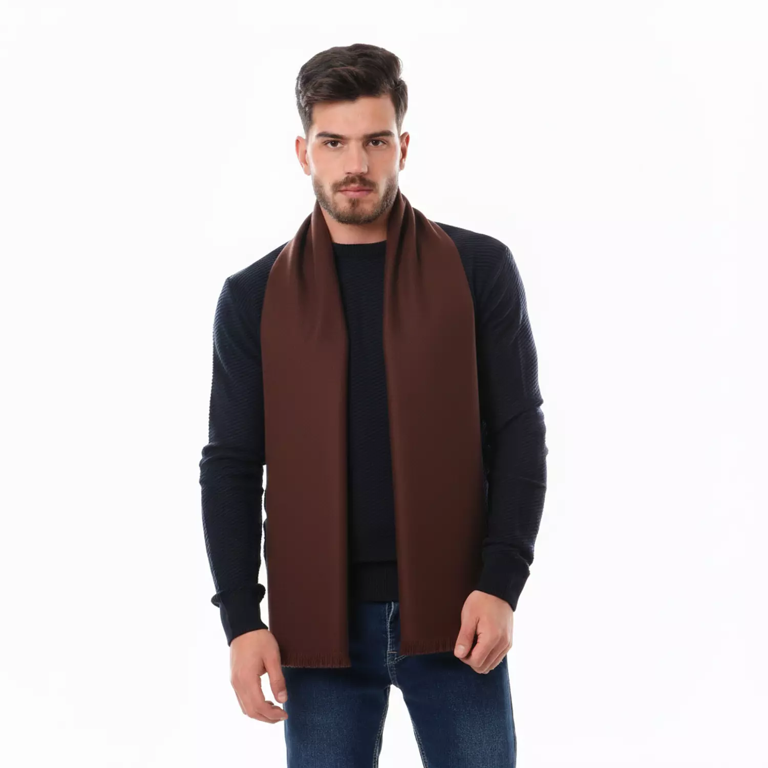 كوفيه كلاسيك سادة - 5023 - بني غامق image