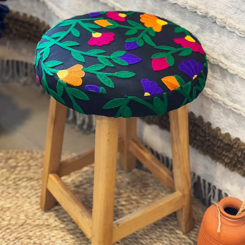 Black Floral Chairs