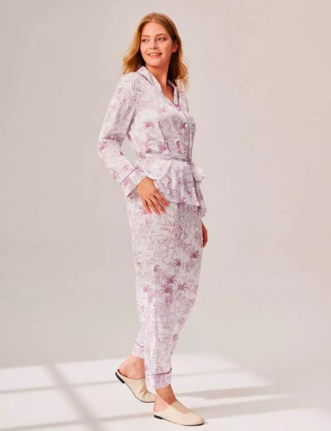 Floral Satin PJ Set  2