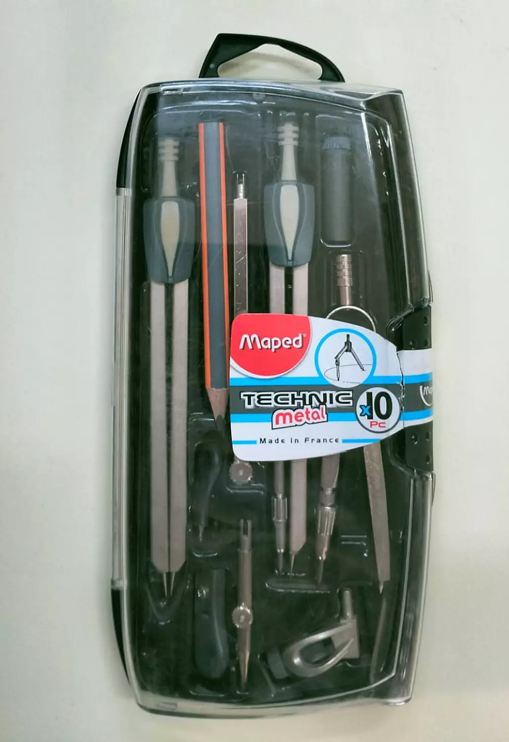طقم برجل  Maped Technic Metal 10 Maped Technic Metal 10 compass Set image