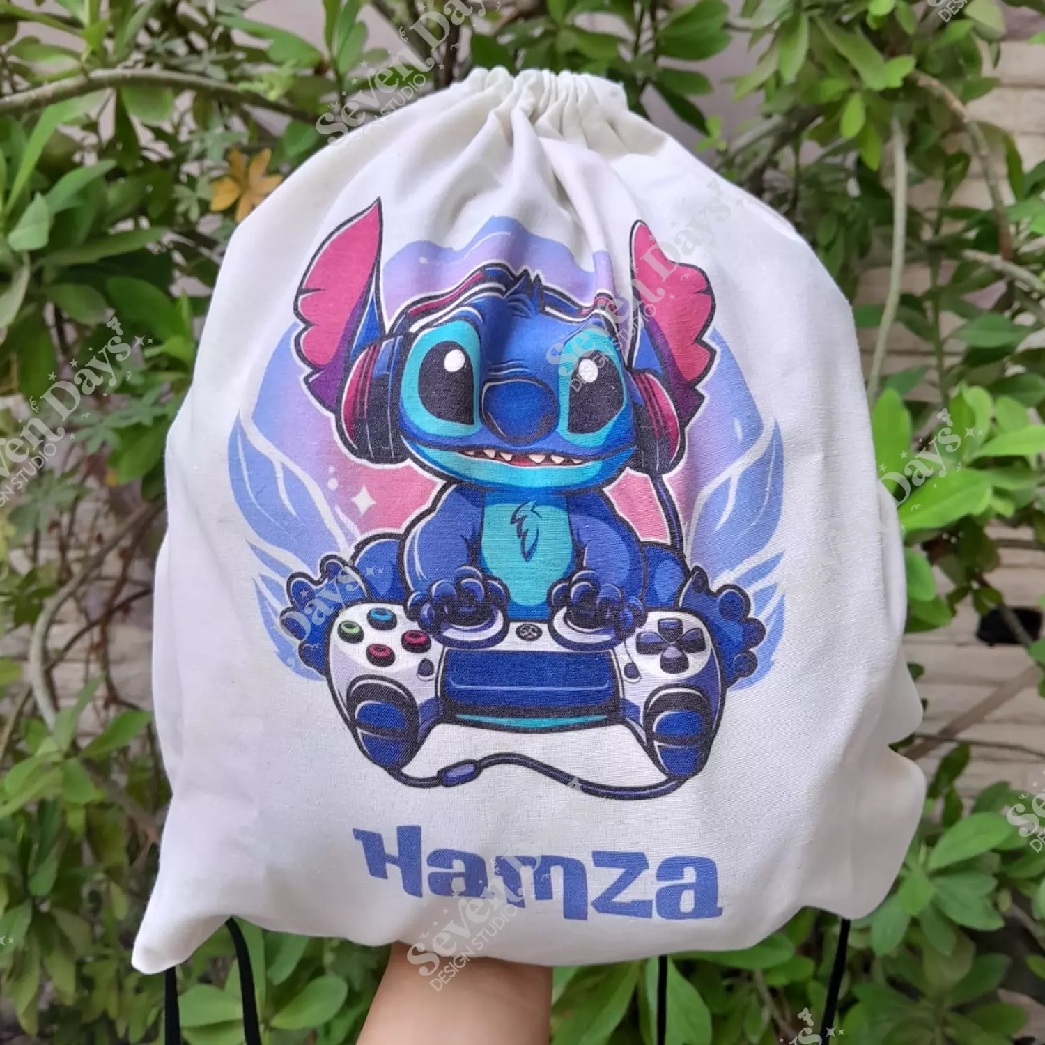 Stitch PlayStation Drawstring Bag image