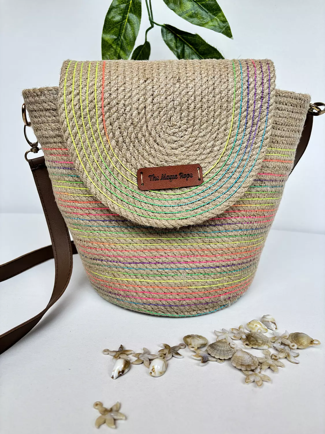 Boho Breeze Jute Basket Bag